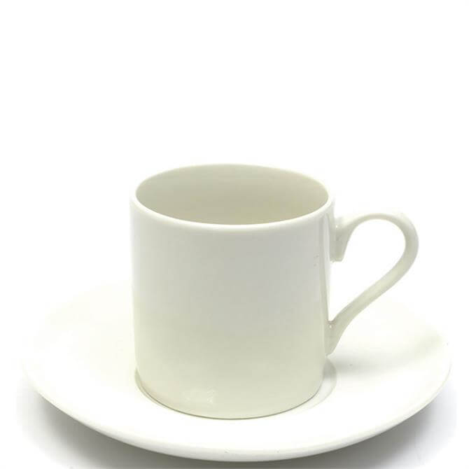 Maxwell & Williams White Basics Straight Espresso Cup & Saucer